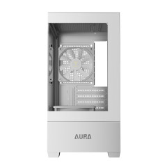 GABINETE GAMER GAMDIAS AURA GC 9M ELITE ARGB WH BRANCO COM 3 FAN