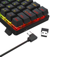 TECLADO MECANICO JAX PRO RGB PRETO SWITCH DUST-PROOF BROWN S/F K613-KBS PT-BROWN