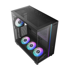 GABINETE GAMER GAMDIAS ATLAS M4 COM 4 FAN PRETO