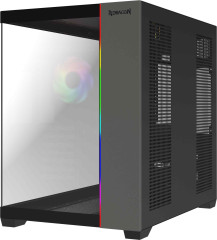 GABINETE GAMER REDRAGON TESSERACT RGB PRETO CA-614B SEM FAN