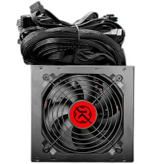 FONTE GAMER KALKAN 650W WATTS 80 PLUS BRONZE PRETO