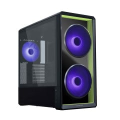 GABINETE LIAN LI LANCOOL 217 PRETO 3 FAN LAN217INFX