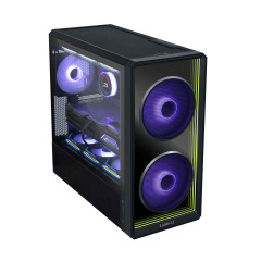 GABINETE LIAN LI LANCOOL 217 PRETO 3 FAN LAN217INFX