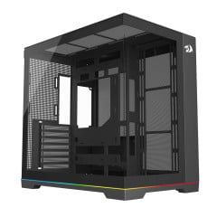 GABINETE GAMER REDRAGON SCALPEL ARGB S/FAN PRETO GC-628