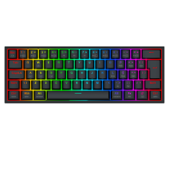 TECLADO MECANICO ALCOR RGB PRETO SWITCH RPC LINEAR S/F K717B-RGB-PRO