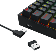 TECLADO MECANICO ALCOR RGB PRETO SWITCH RPC LINEAR S/F K717B-RGB-PRO