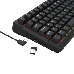 TECLADO MECANICO ARLOKKS RGB PRETO SWITCH RPC LINEAR S/F K742B