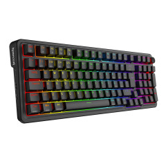 TECLADO MECANICO EISA PRO RGB PRETO SWITCH DUST-PROOF BROWN S/FIO K686-RGB-PRO ( PT-BROWN )