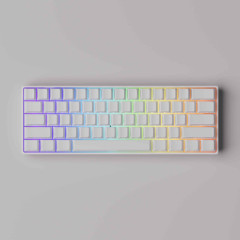 TECLADO MAGNETIC MONSGEEK FUN60 PRO 8k SP RGB 61 US WHITE