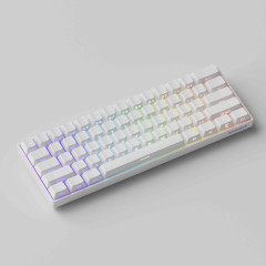 TECLADO MAGNETIC MONSGEEK FUN60 PRO 8k SP RGB 61 US WHITE