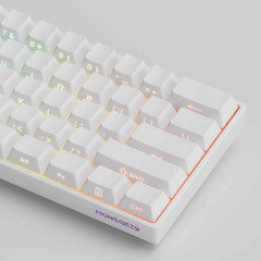 TECLADO MAGNETIC MONSGEEK FUN60 PRO 8k SP RGB 61 US WHITE