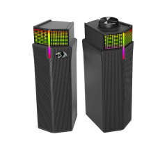 CAIXA DE SOM GAMER YORICK RGB PRETO GS511