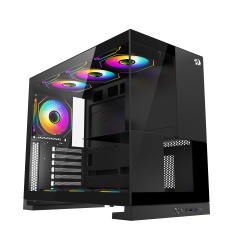 GABINETE GAMER REDRAGON ETERNAL SEM FAN PRETO CA-612B