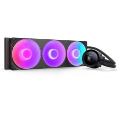 WATER COOLER NZXT KRAKEN PLUS 360 RGB V2 COM 3 FANS PRETO RL-KR360-B2