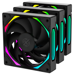 KIT 3 FAN 120MM KALKAN HALO ARGB PRETO KLK00019
