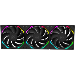 KIT 3 FAN 120MM KALKAN HALO ARGB PRETO KLK00019