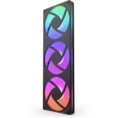 KIT FAN GAMER NZXT F420 RGB CORE COM 3 FANS PRETO RF-U42HF-B1