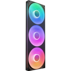 KIT FAN GAMER NZXT F420 RGB CORE COM 3 FANS PRETO RF-U42HF-B1