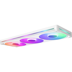 KIT FAN GAMER NZXT F420 RGB CORE COM 3 FANS BRANCO RF-U42HF-W1