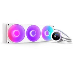 WATER COOLER NZXT KRAKEN PLUS 360 RGB V2 COM 3 FANS BRANCO RL-KR360-W2