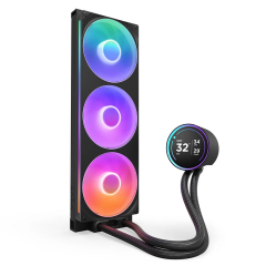 WATER COOLER NZXT KRAKEN ELITE 420 RGB COM 3 FANS PRETO RL-KR42E-B2