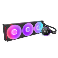 WATER COOLER NZXT KRAKEN ELITE 420 RGB COM 3 FANS PRETO RL-KR42E-B2
