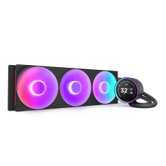 WATER COOLER NZXT KRAKEN ELITE 420 RGB COM 3 FANS PRETO RL-KR42E-B2