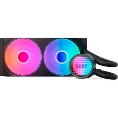 WATER COOLER NZXT KRAKEN CORE 240 RGB COM 2 FANS PRETO RL-KR24C-B1