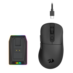 MOUSE GAMER REDRAGON COM CARREGADOR EBONY STANDARD RGB PRETO M998-STD-1K