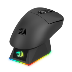 MOUSE GAMER REDRAGON COM CARREGADOR EBONY STANDARD RGB PRETO M998-STD-1K