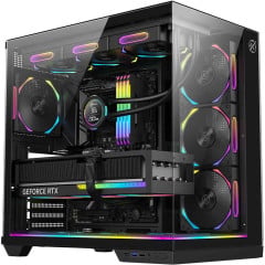 GABINETE KALKAN SKYE RGB PRETO SEM FAN KLK00042