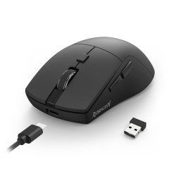 MOUSE GAMER REDRAGON AZZMACH LITE TRI-MODE ULTRA-LEVE PRETO S/F M618-LIT