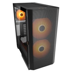 GABINETE COUGAR AIRFACE FLO RGB PRETO C/F 385YA60.0001