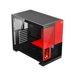 GABINETE GAMER REDRAGON ETERNAL PRO S/FAN PRETO E VERMELHO CA-613BR