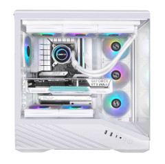 GABINETE LIAN LI V100 BRANCO C/FAN V100RW WHITE