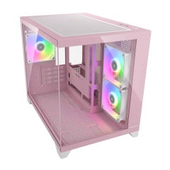 GABINETE COUGAR ROSA FV150 MINI RGB COM 3 FANS 382QA60.0004