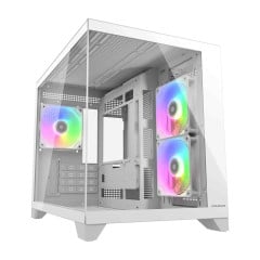 GABINETE COUGAR BRANCO FV150 MINI RGB COM 3 FANS 382QA60.0002
