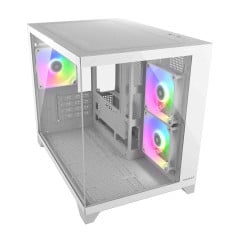 GABINETE COUGAR BRANCO FV150 MINI RGB COM 3 FANS 382QA60.0002