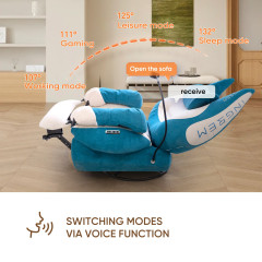 CADEIRA INGREM SOFA GATO AZUL COM CONTROLE POR VOZ (INGLES) 6973193060301
