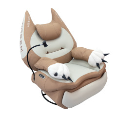 CADEIRA COURO INGREM SOFA GATO MARROM COM CONTROLE POR VOZ (INGLES) 6973193060837