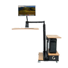 MESA FLUTUANTE INGREM PRETO E MADEIRA DIREITA 6973193060547