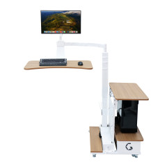MESA FLUTUANTE INGREM BRANCO E MADEIRA DIREITA 6973193060783