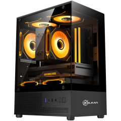 GABINETE GAMER KALKAN HAKON PRETO S/FAN KLK00080