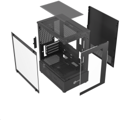 GABINETE GAMER KALKAN HAKON PRETO S/FAN KLK00080