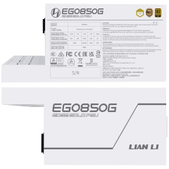 FONTE GAMER 80 PLUS GOLD EG0850G WATTS BRANCO EG0850G WHITE BR