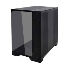 GABINETE GAMER LIAN LI O11 VISION COMPACT PRETO O11VPX BLACK