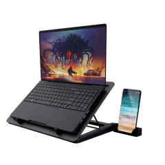 SUPORTE GAMING PARA NOTEBOOK TRUST QUNO PRETO C/F 23581-02 GXT1125