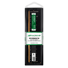MEMORIA DDR4 3200MHz MACROVIP 16GB PRETO MV32N22/16