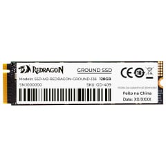 SSD M2 PCle 3.0 GROUND REDRAGON 128GB GD-409