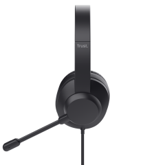 HEADSET OFFICE TRUST AYDA MAX ( USB/USB-C ) PRETO 25461